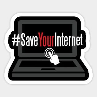 Save Your internet Sticker